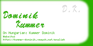 dominik kummer business card